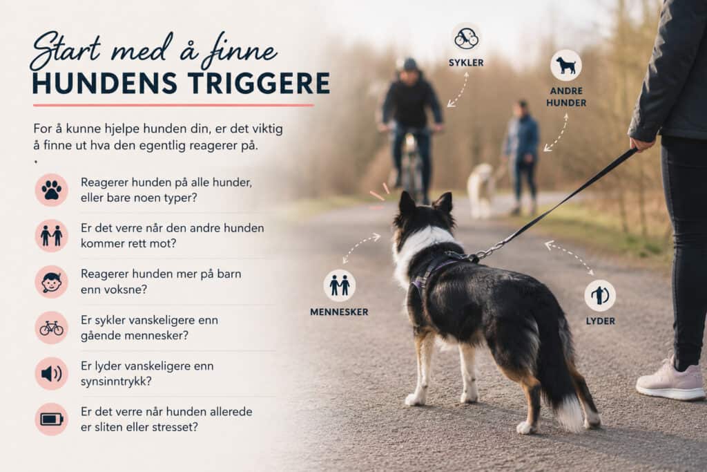 oversiktsgrafikk for hundens triggere